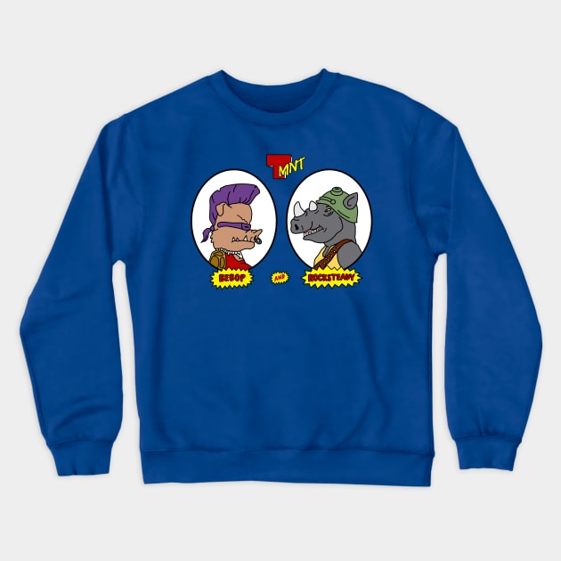 Bebop and Rocksteady Crewneck Sweatshirt by BiggStankDogg